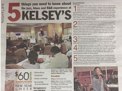 Jackie Greggs sparking the New Nightlife in Atalntic City @ Kelsey's