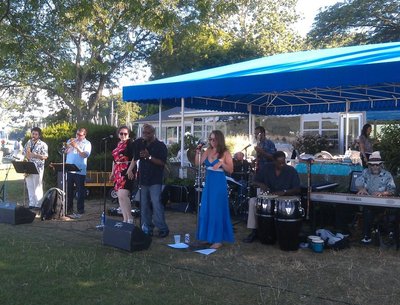 At a private party at the Ithaca Yacht Club