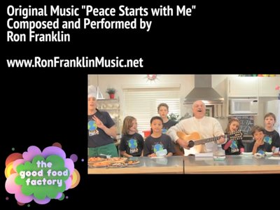On the set of the Good Food Factory show with Kids for Peace