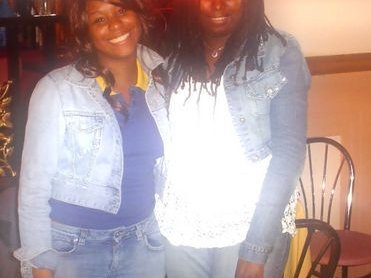 R&B singer Tiffini Davis & I getting it in @ the gig