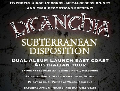 East Coast Tour dates with Subterranean Disposition