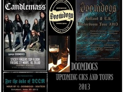 DOOMDOGS gigs and tours 2013
