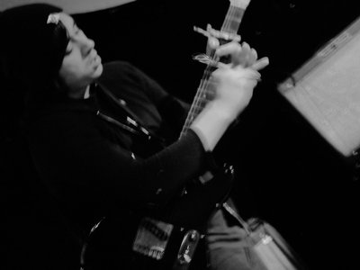 Josh playing the wrench at the Comet