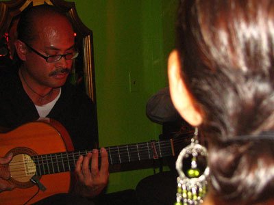 Guitarist Miguelito at Cafe Citron