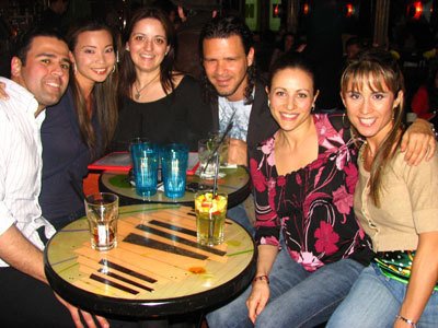 Friends in the audience at Cafe Citron