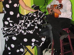 Dancer Sara Jerez at Cafe Citron