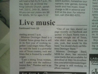 we were in the news!