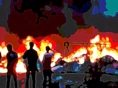 Wamena on fire