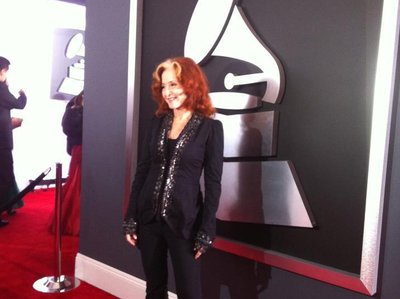 Bonnie sent this from the Grammys last night.We both recorded at Arlyn Studios in Austin.