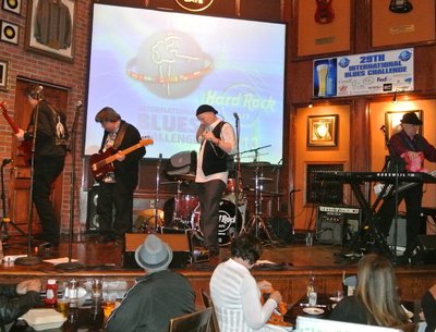 Fast Eddie and the Slowpokes at the Hard Rock Cafe in Memphis.  January 2013