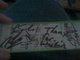 one of many autographed hurt tix lol