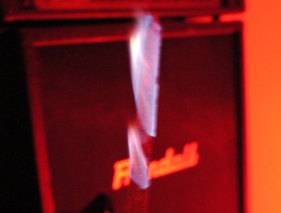 Blesed by fire, a blue flame for the father.