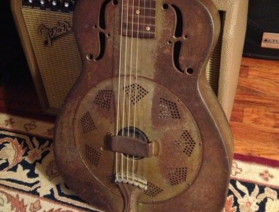 1936 National Duolian, "Smoke" Survived A Break In and Quite a Fire