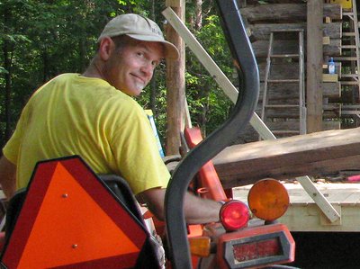 Building the stage at Doodad Farm, Greensboro, NC.
