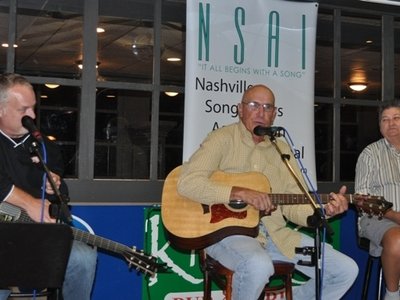NSAI Central Arkansas writer showcase; R-L JP, Jerry Clay and Vicki Lee