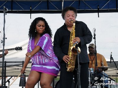 Stacy Brooks and Ron Holloway-Winchester House Blues Fest 2012