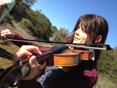 We played a private party in the hills of Napa.  This lovely shot of Laura really captures the day