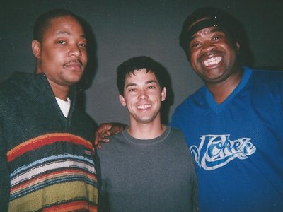 With Tony Award Winning Poetri and friend in LA, CA after my feature at the Def Poetry Lounge