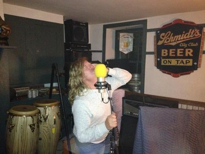 Mike Vance tracking vocals