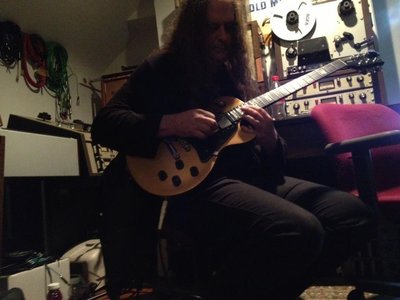 Joe Hasselvander, tracking guitars.