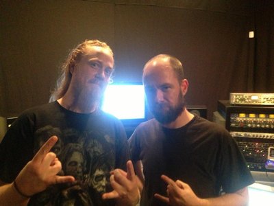 Jeff with Brian Elliot at Mana Recording Studio