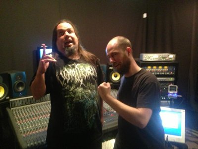 Richard with Brian Elliot at Mana Recording Studio