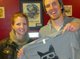 Rich and Steph from Tri State Indie show off their new t-shirts
