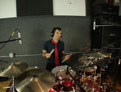 During Salif Keita "Moussolou" Drum Cover session. July 2012.