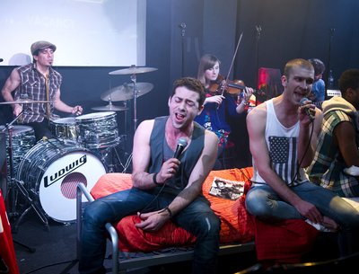 Leicester Sq Theatre, London show w/ Ezra Exelrod. Feb. 2012. © TINA KORHONEN/Tina-k.com.