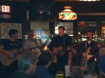 Enjoying the open mic at Tiffany Tavern in Alexandria VA