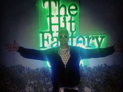 Joe Galaxy @ the Hit Factory in Miami after recording "Hot College Girl"