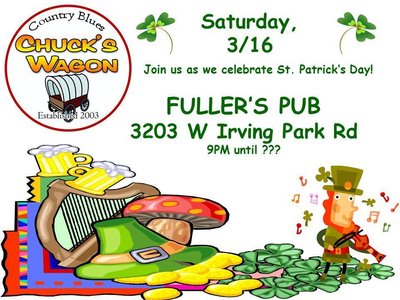 Celebrate St Patty's Day with Chuck's Wagon at Fuller's Pub!