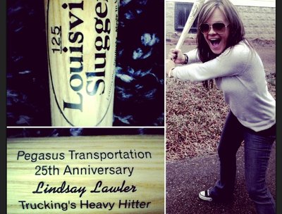 Trucking's Personalized Lindsay Lawler Louisville Slugger
