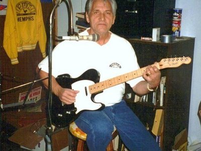 Billy Lee Riley recording at the Killer Possum studio