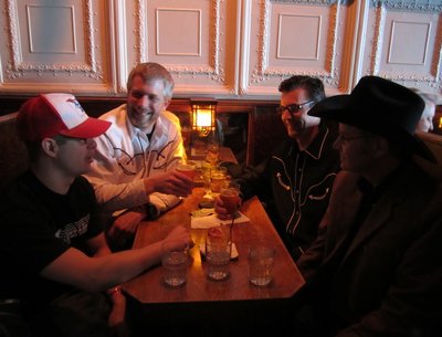 Chillin' between sets at Pengilly's Saloon.