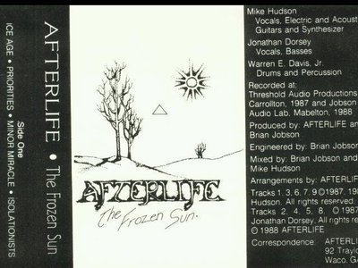 cassette J-card for "The Frozen Sun"