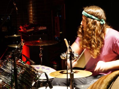 Guest drummer Sonny Pearce at the New Parish 1-17-13