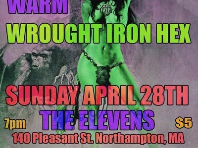 Flyer for show at The Elevens in Northampton, MA 4/28/13