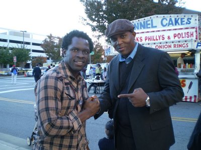 Gbenga Akinnagbe (Chris Partlow from The Wire) and I