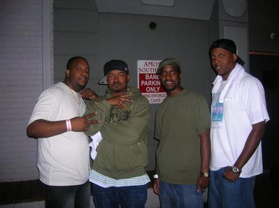 DJ Kev, Skillz, DJ J. Lone, and Me backstage at Amos in Charlotte, NC circa 2008