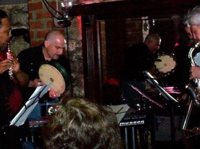 In performance at Zirzamin, NYC, 4-17-13 (pic by Cheryl Pyle)