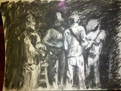 lily horton sketch of the band!