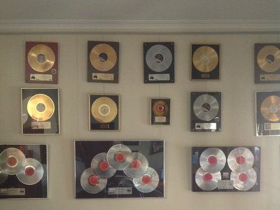 surrounded by gold and platinum.... how inspiring