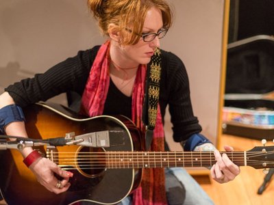 Betsy Recording with Chris Thomas King in New Orleans