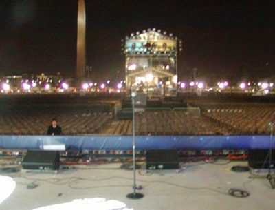Soundcheck at the Ellipse in D.C.