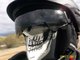 riding with Chris is my most favorite thing..plus I always get looks from wearing my mask!