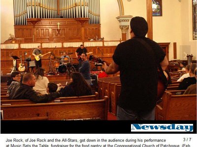 Newsday covers Joe Rock and The All Stars at a charity show