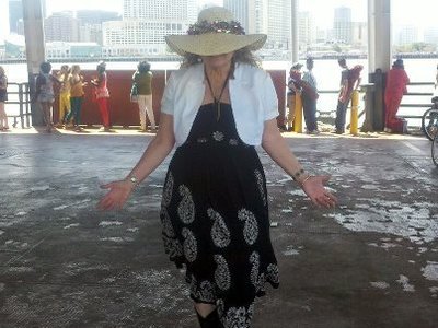 Gretna girl on the Gretna Ferry in New Orleans - I rode my bicycle on this ferry as a kid.