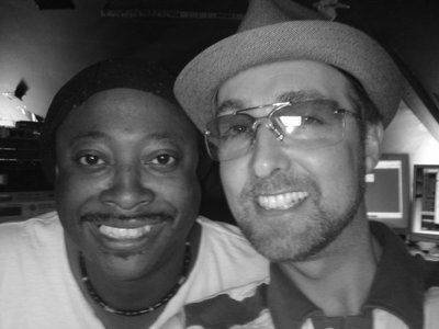 In studio for ROXY5000 with Winston Rollins from "The Jools Holland Band"