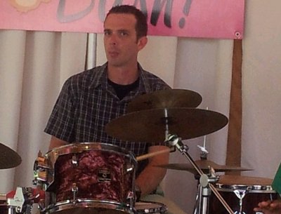 Andy on drums